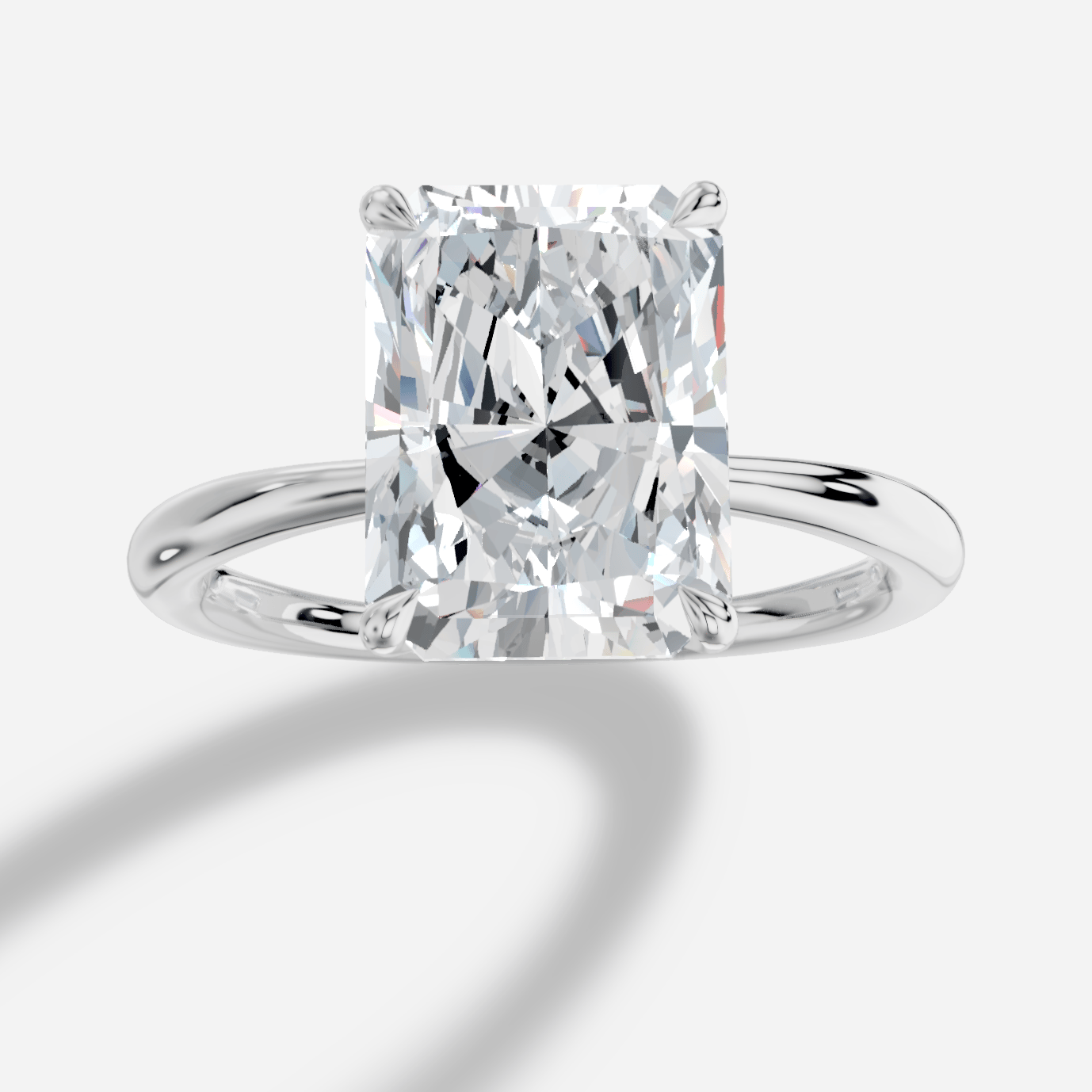 Cybele Radiant Yuvarlak Kesim Laboratuvar Pırlanta Yüzük | X Diamond