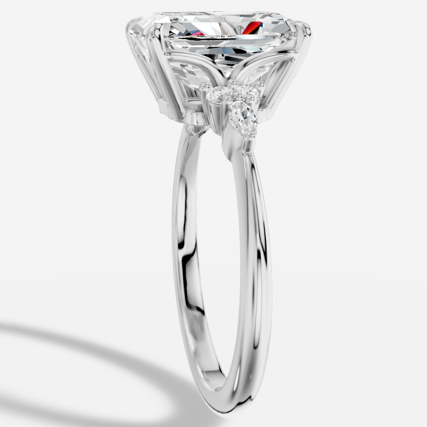Liora Radiant Kesim Exclusive Laboratuvar Pırlanta Yüzük | X Diamond