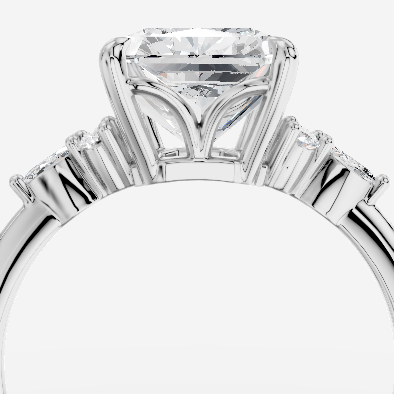 Liora Radiant Kesim Exclusive Laboratuvar Pırlanta Yüzük | X Diamond
