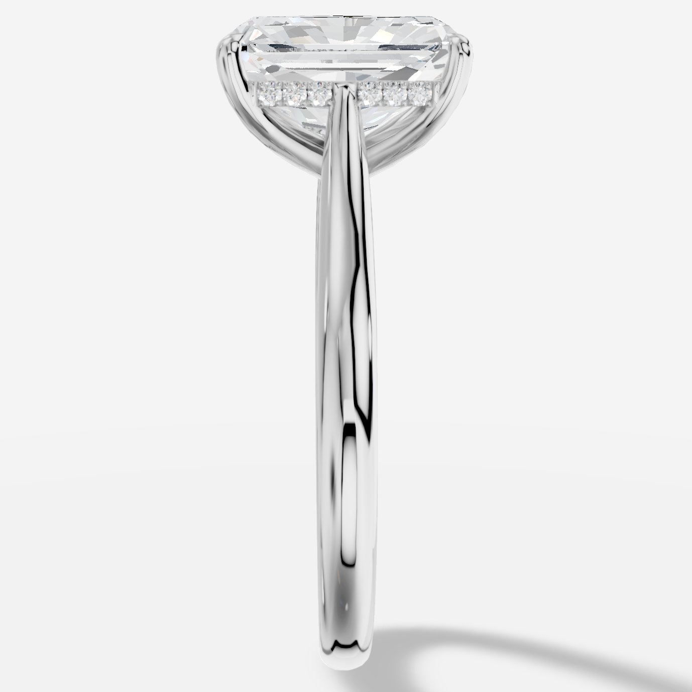 Secret Radiant Kesim Laboratuvar Pırlanta Yüzük | X Diamond