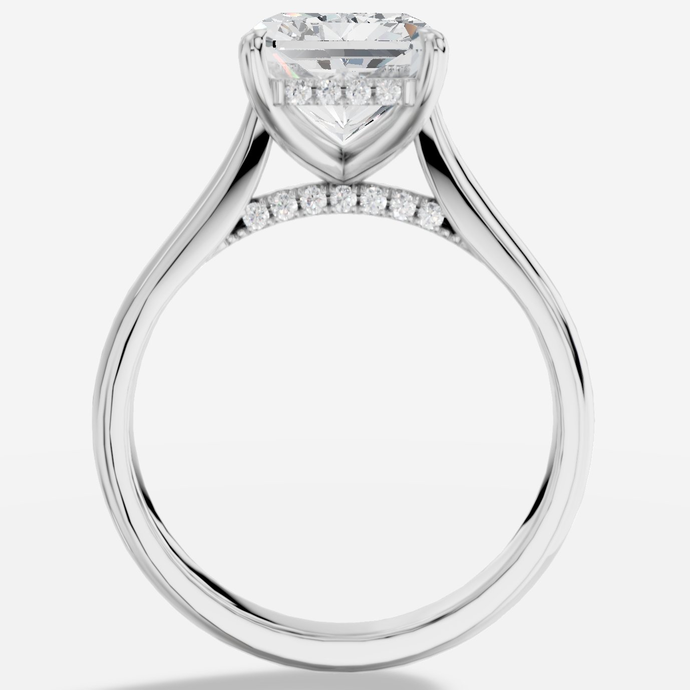 Secret Radiant Kesim Laboratuvar Pırlanta Yüzük | X Diamond