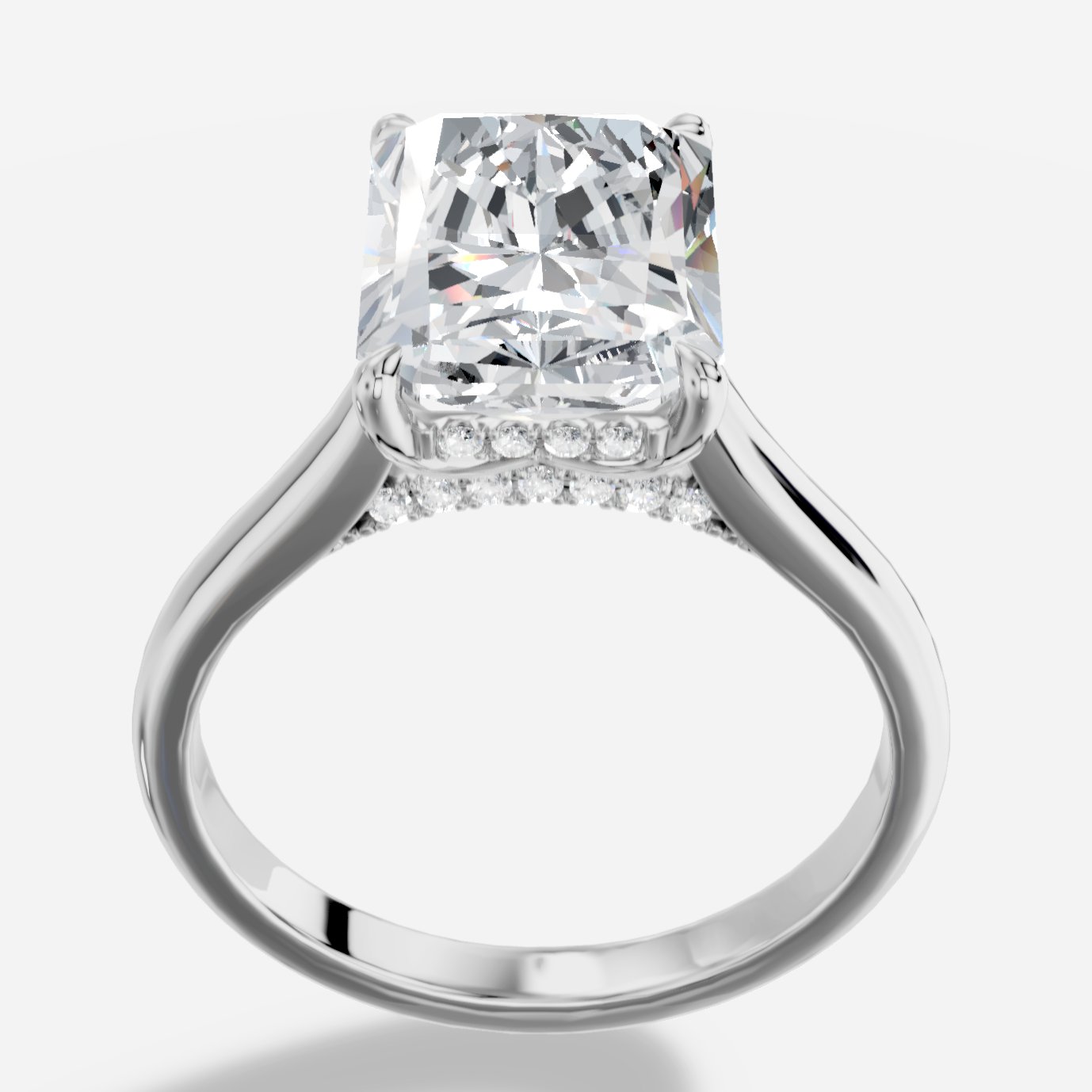Secret Radiant Kesim Laboratuvar Pırlanta Yüzük | X Diamond