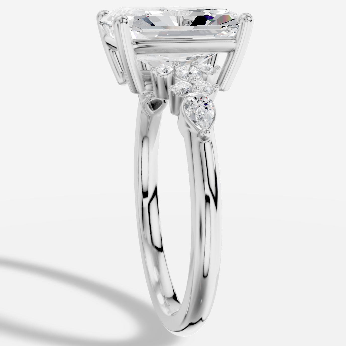 Veloria Radiant Kesim Exclusive Laboratuvar Pırlanta Yüzük | X Diamond