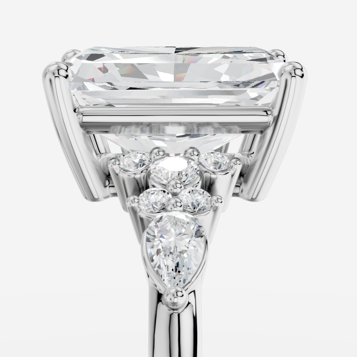 Veloria Radiant Kesim Exclusive Laboratuvar Pırlanta Yüzük | X Diamond