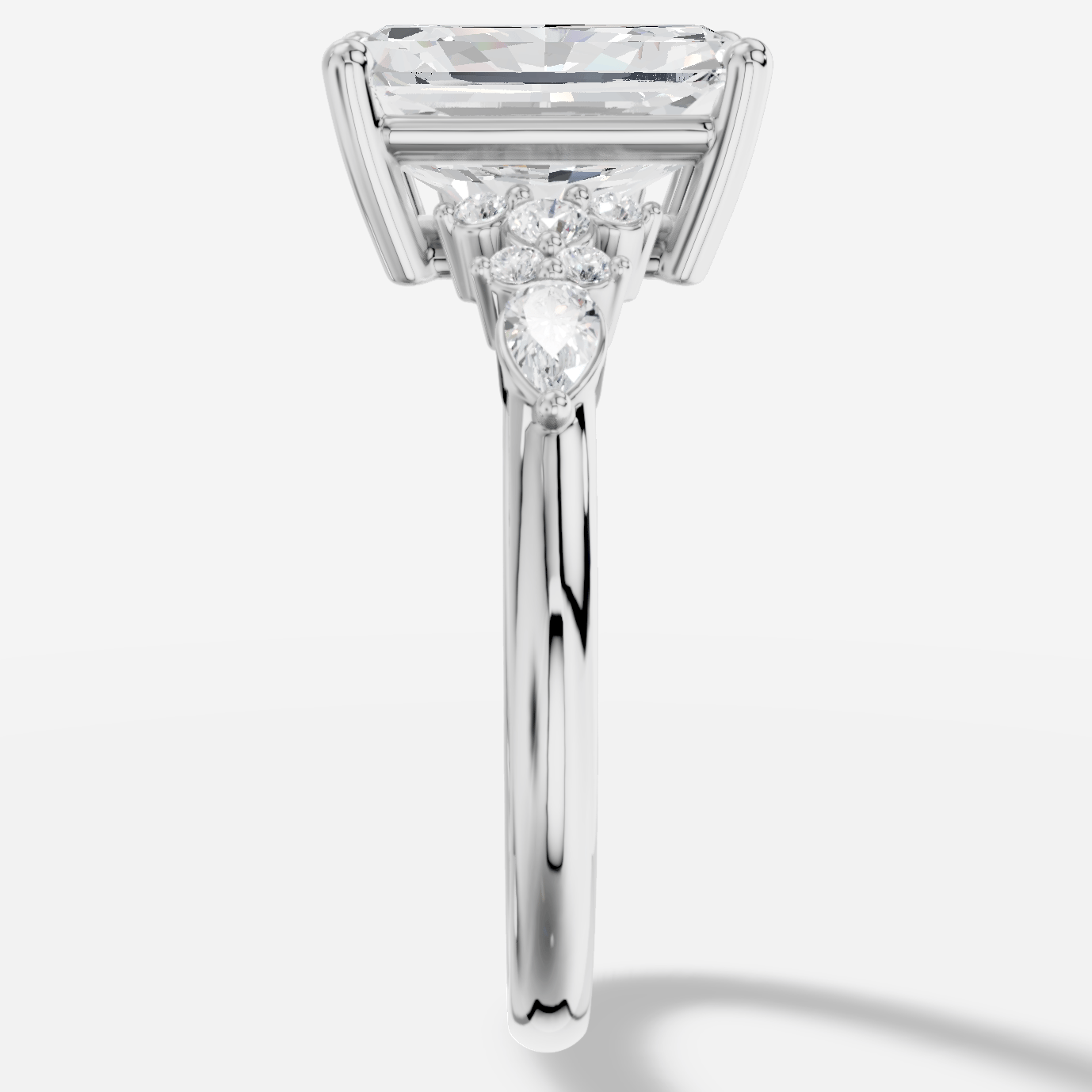 Veloria Radiant Kesim Exclusive Laboratuvar Pırlanta Yüzük | X Diamond