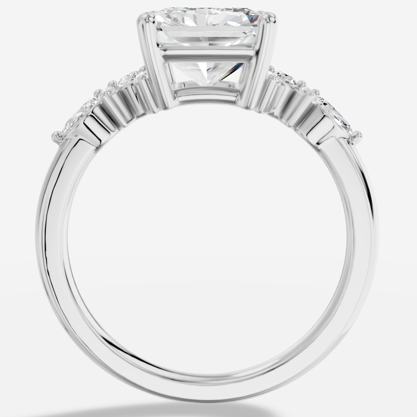 Veloria Radiant Kesim Exclusive Laboratuvar Pırlanta Yüzük | X Diamond