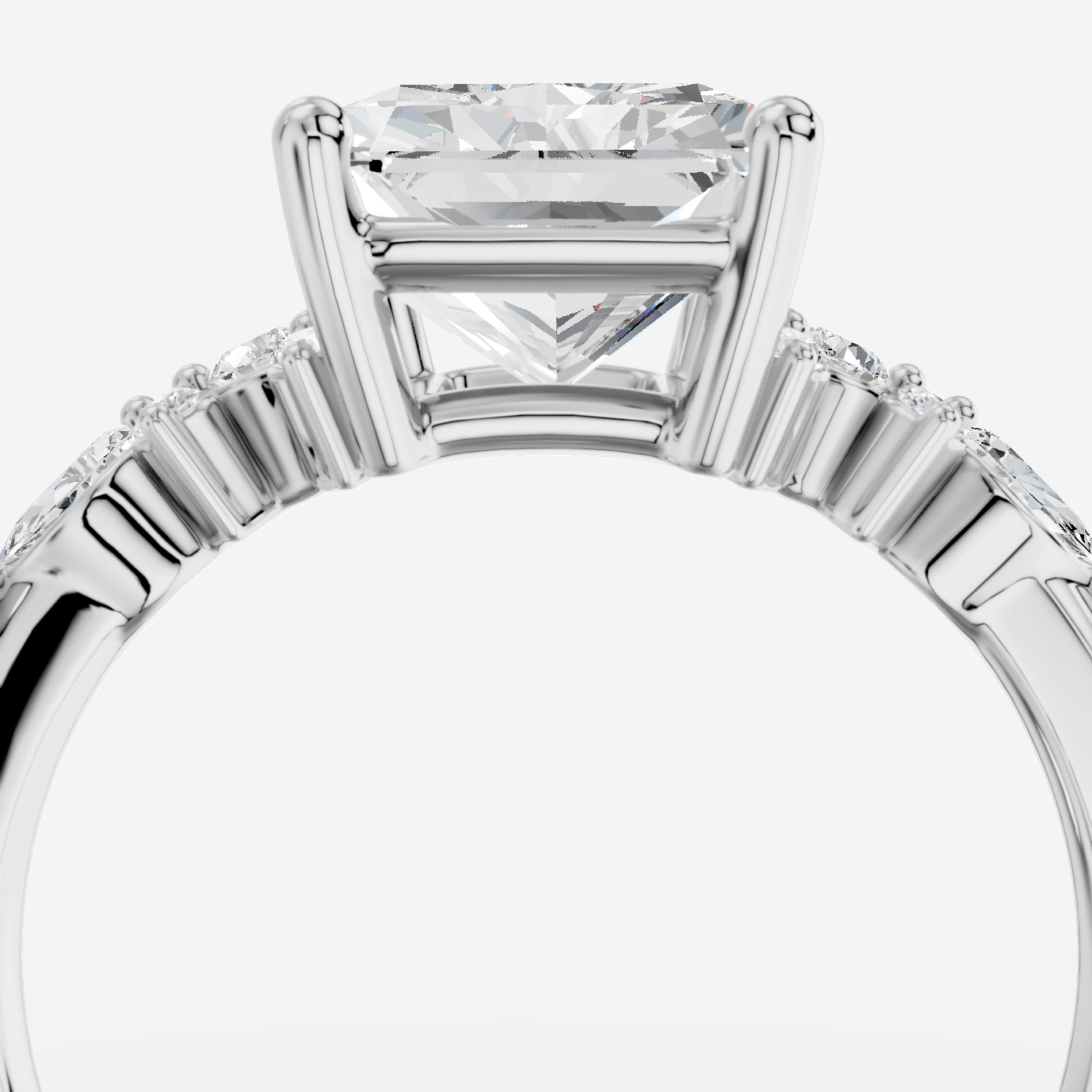 Veloria Radiant Kesim Exclusive Laboratuvar Pırlanta Yüzük | X Diamond