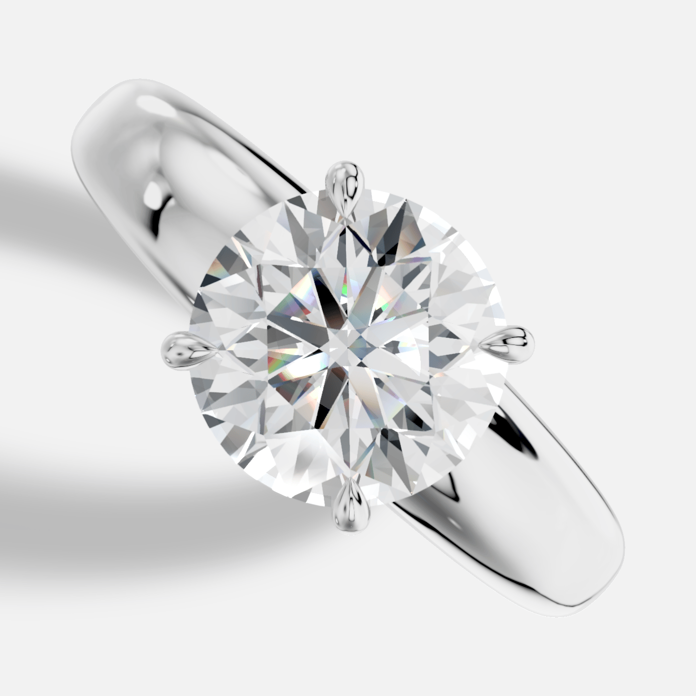 Aphrodite Yuvarlak Kesim Laboratuvar Pırlanta Yüzük | X Diamond