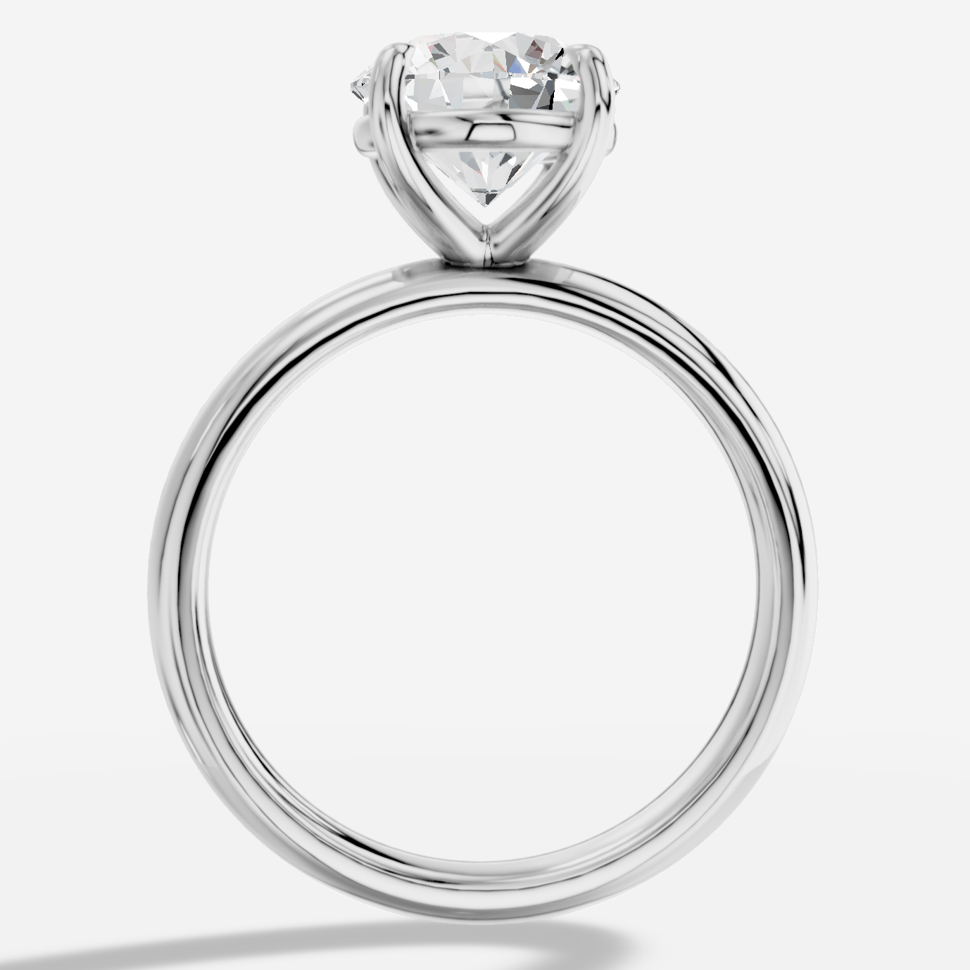 Aurelia Yuvarlak Kesim Laboratuvar Pırlanta Yüzük | X Diamond