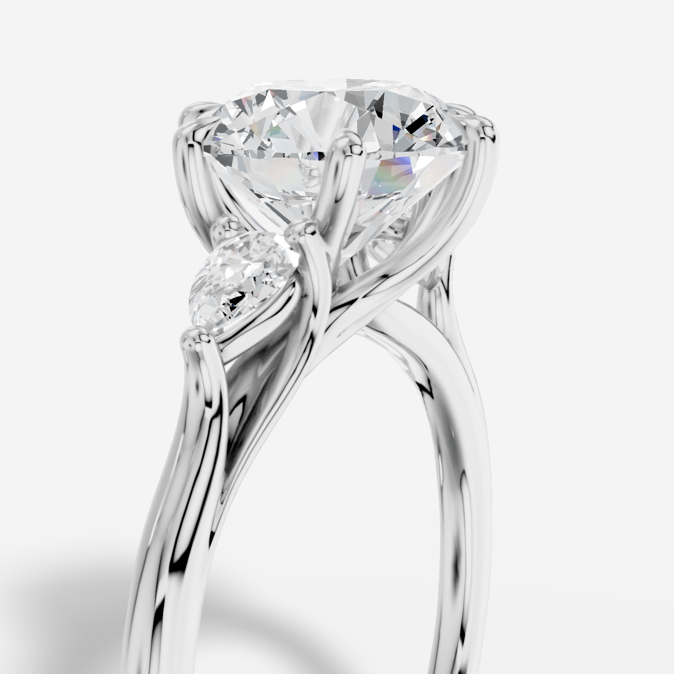 Celeste Yuvarlak Kesim Exclusive Laboratuvar Pırlanta Yüzük | X Diamond