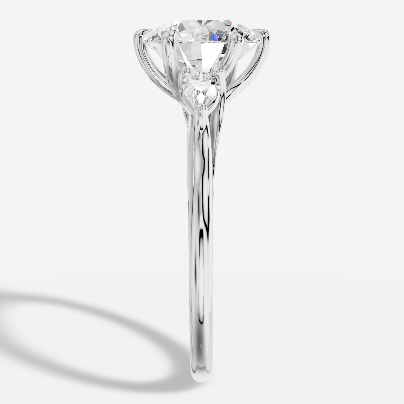 Celeste Yuvarlak Kesim Exclusive Laboratuvar Pırlanta Yüzük | X Diamond