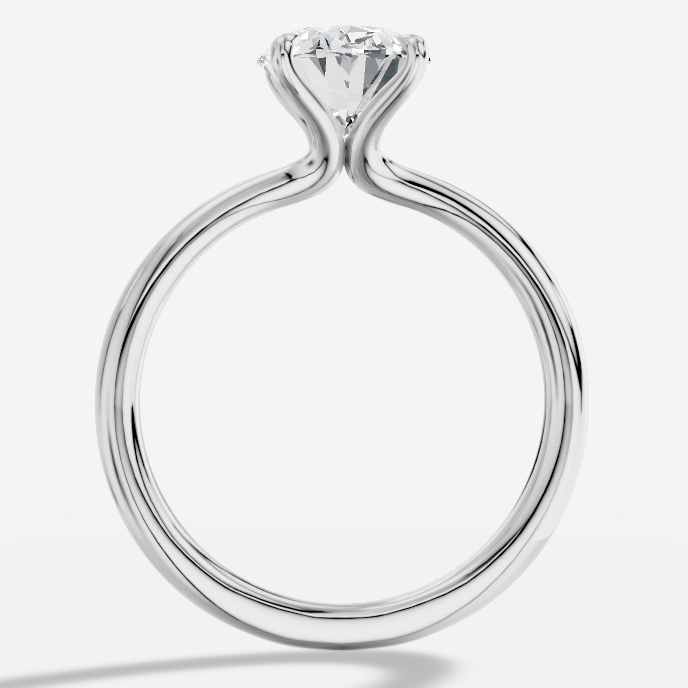 Cybele Oval Yuvarlak Kesim Laboratuvar Pırlanta Yüzük | X Diamond