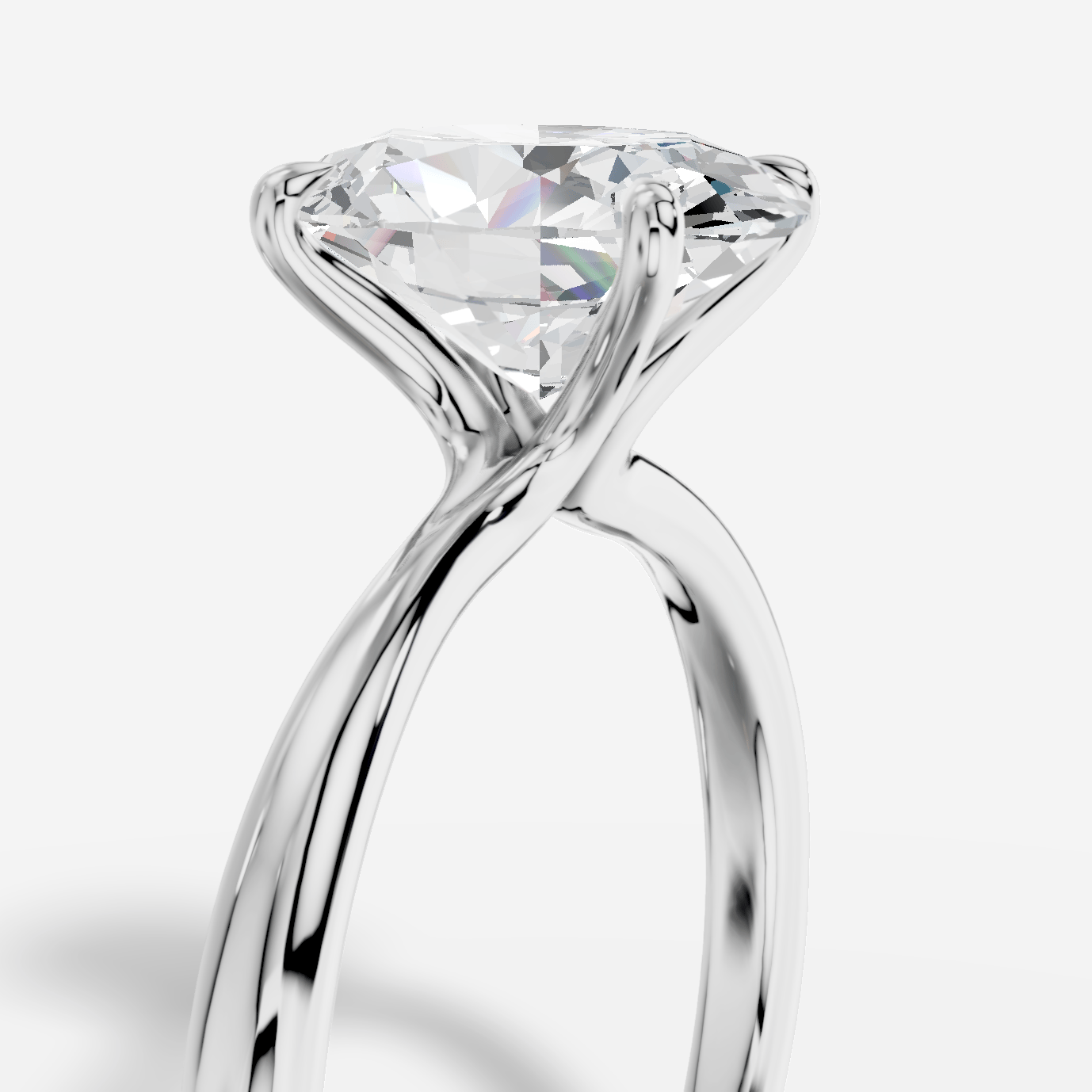 Cybele Oval Yuvarlak Kesim Laboratuvar Pırlanta Yüzük | X Diamond