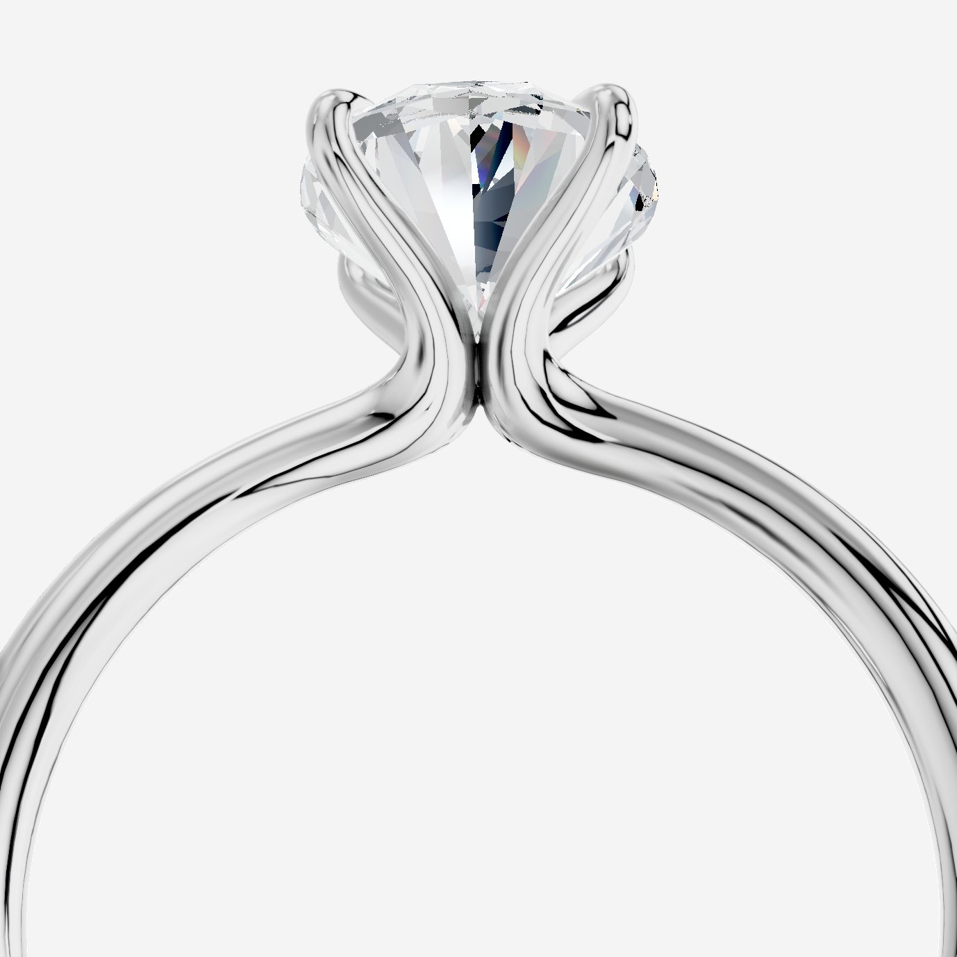 Cybele Oval Yuvarlak Kesim Laboratuvar Pırlanta Yüzük | X Diamond