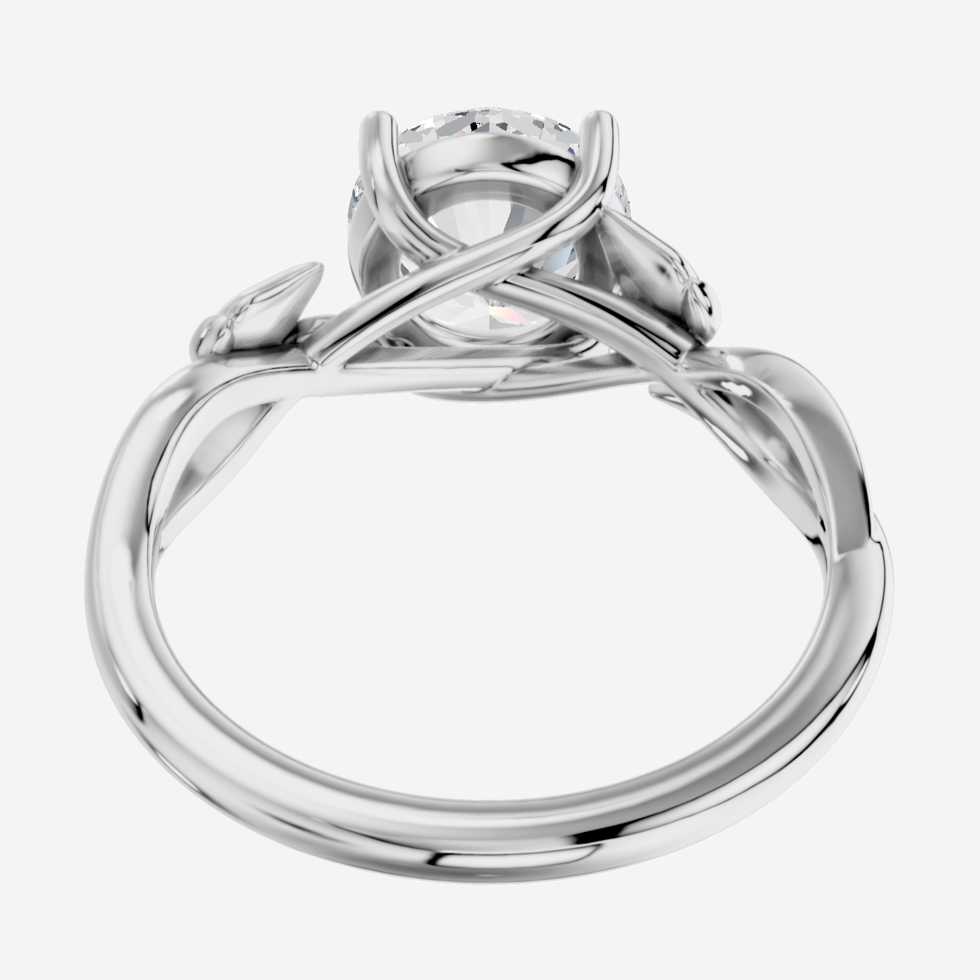 Dione Yuvarlak Kesim Laboratuvar Pırlanta Yüzük | X Diamond