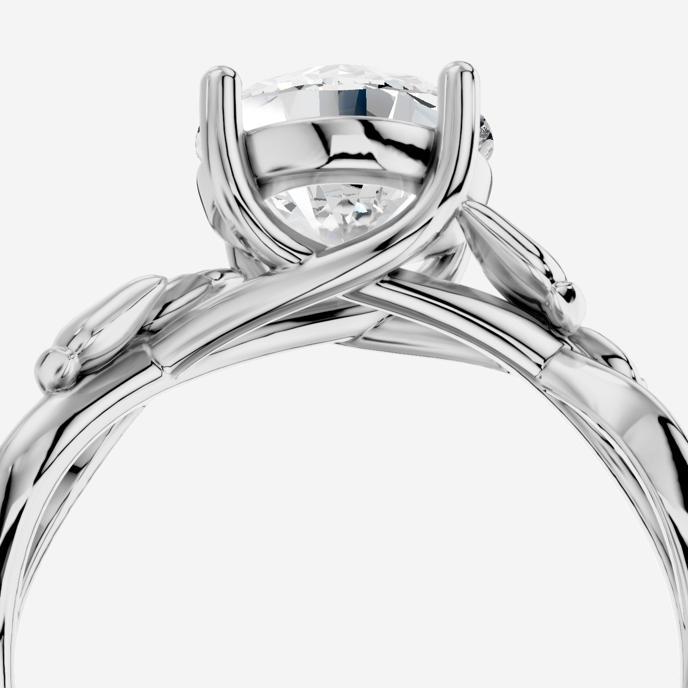 Dione Yuvarlak Kesim Laboratuvar Pırlanta Yüzük | X Diamond