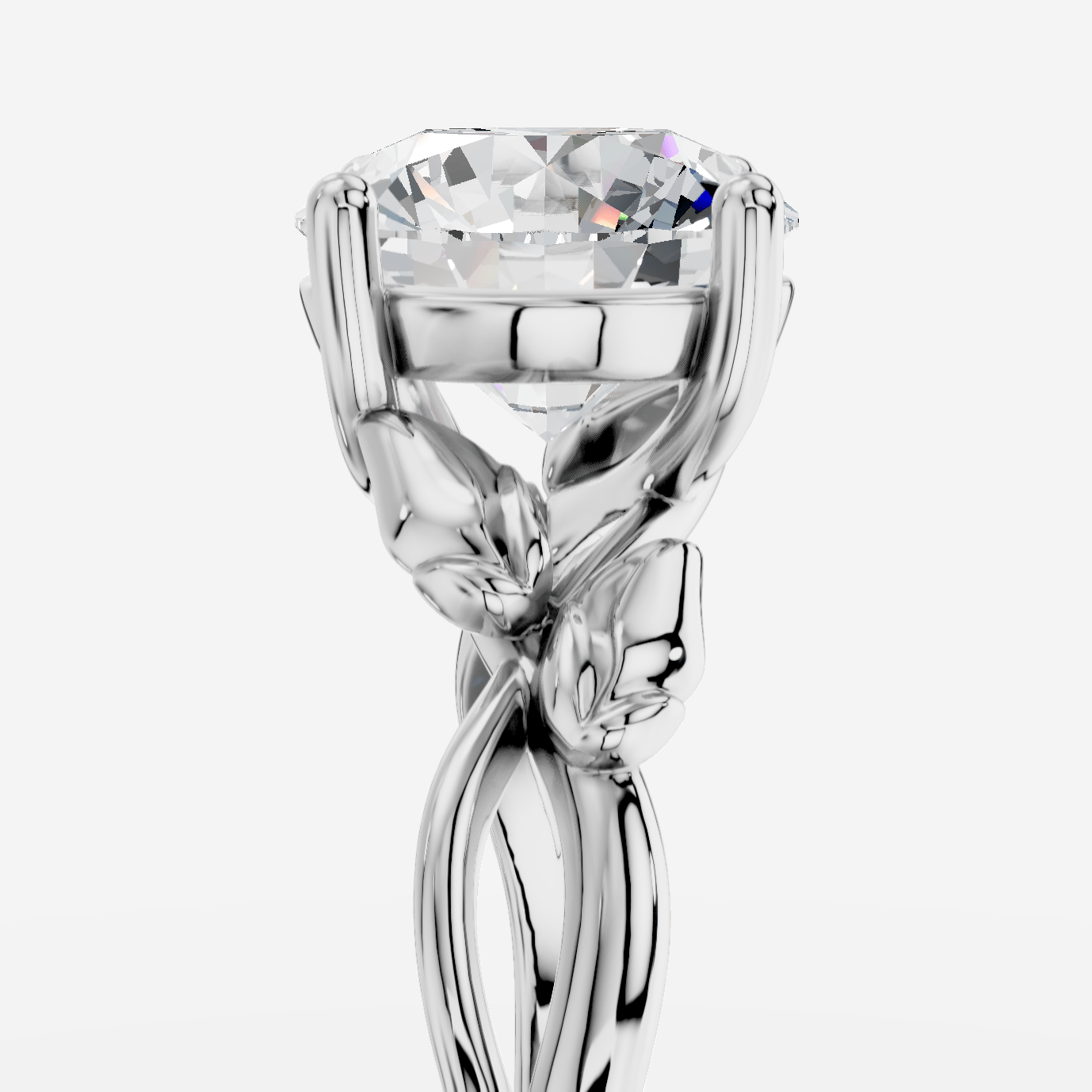 Dione Yuvarlak Kesim Laboratuvar Pırlanta Yüzük | X Diamond