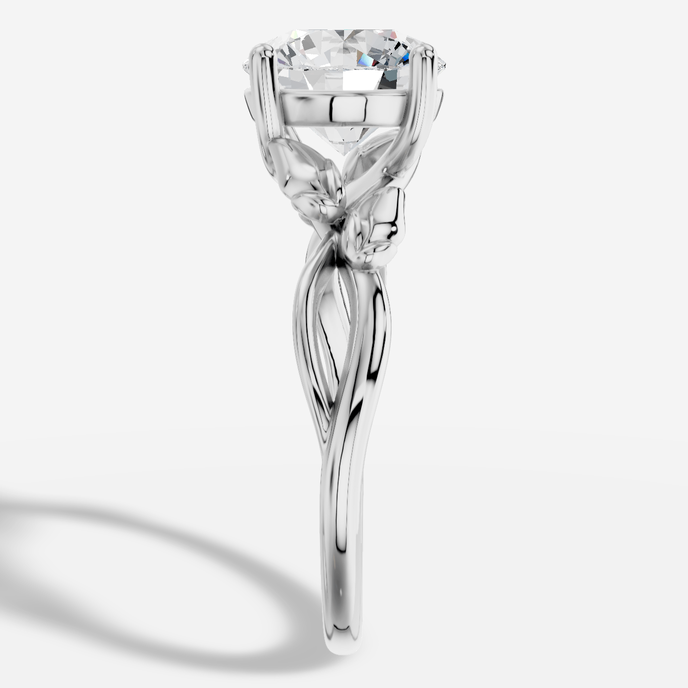 Dione Yuvarlak Kesim Laboratuvar Pırlanta Yüzük | X Diamond