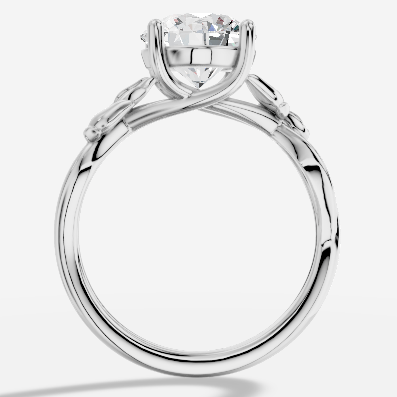 Dione Yuvarlak Kesim Laboratuvar Pırlanta Yüzük | X Diamond