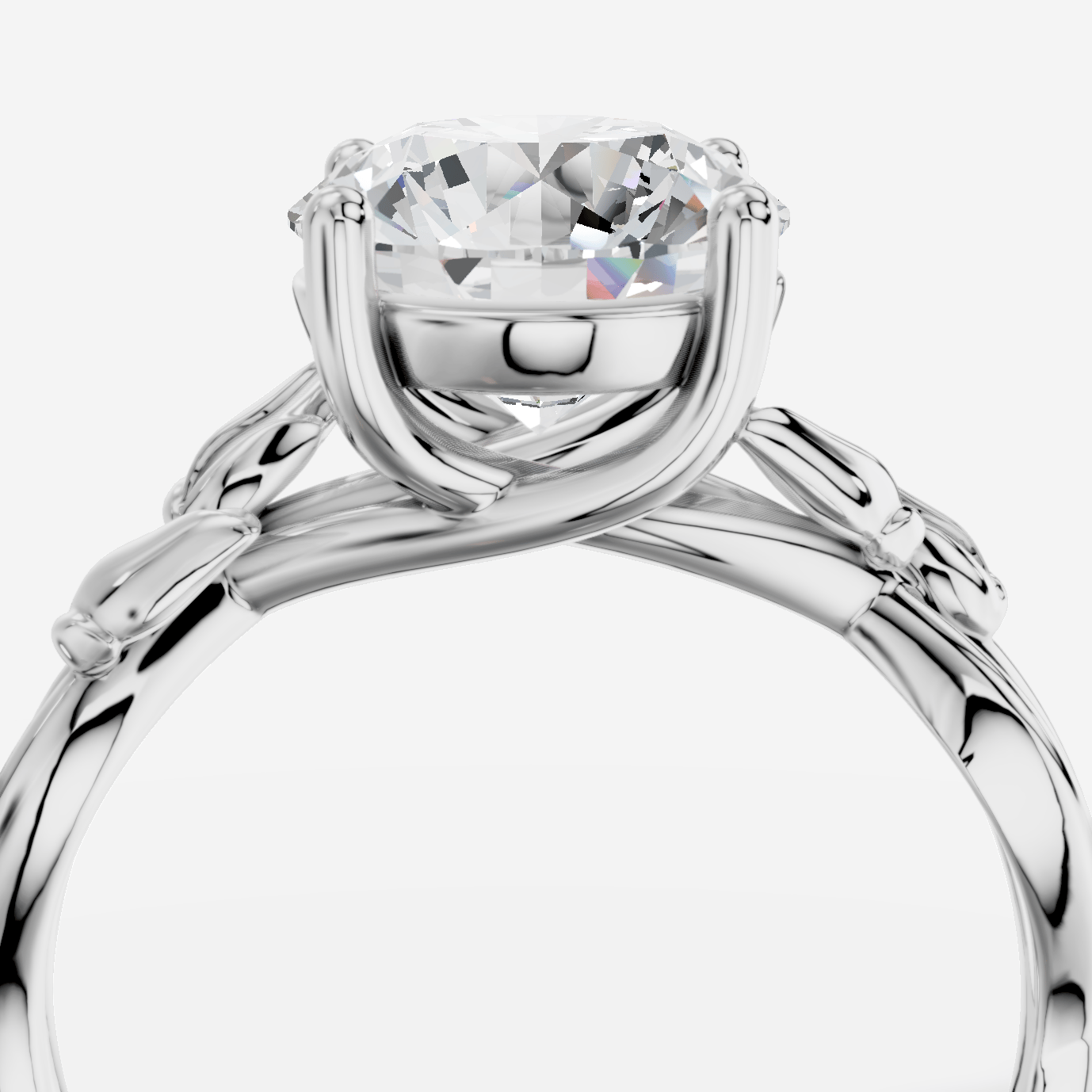 Dione Yuvarlak Kesim Laboratuvar Pırlanta Yüzük | X Diamond