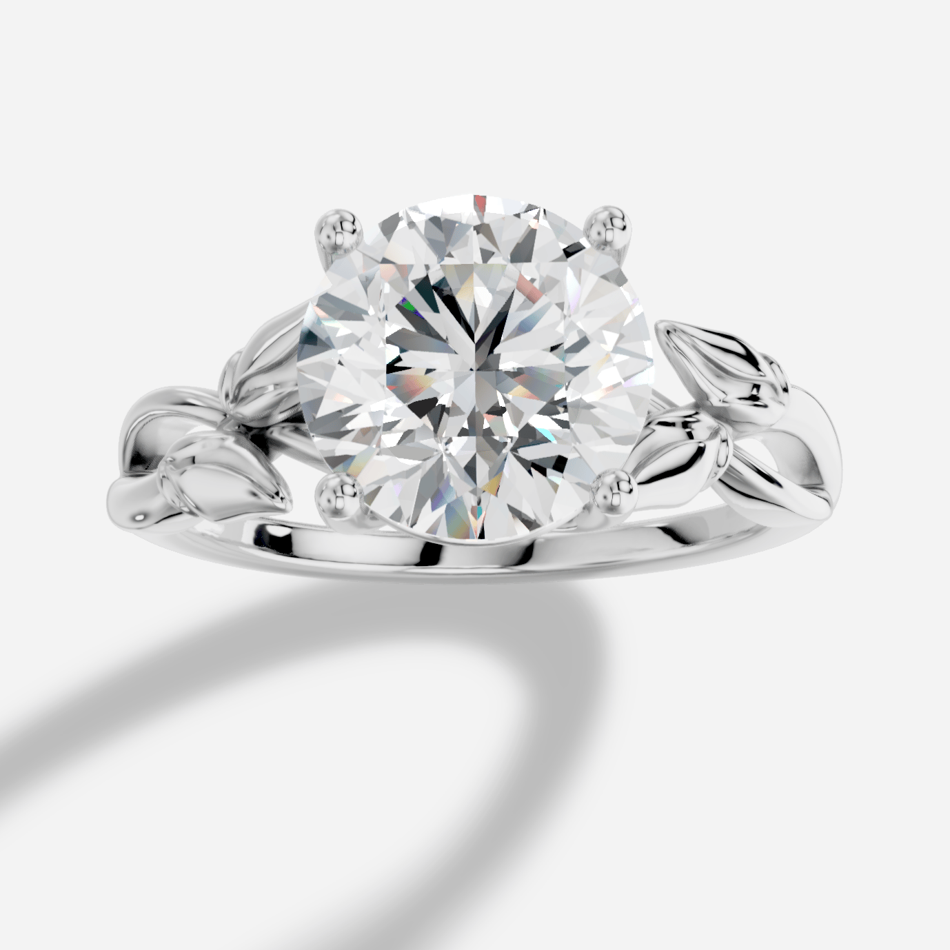 Dione Yuvarlak Kesim Laboratuvar Pırlanta Yüzük | X Diamond
