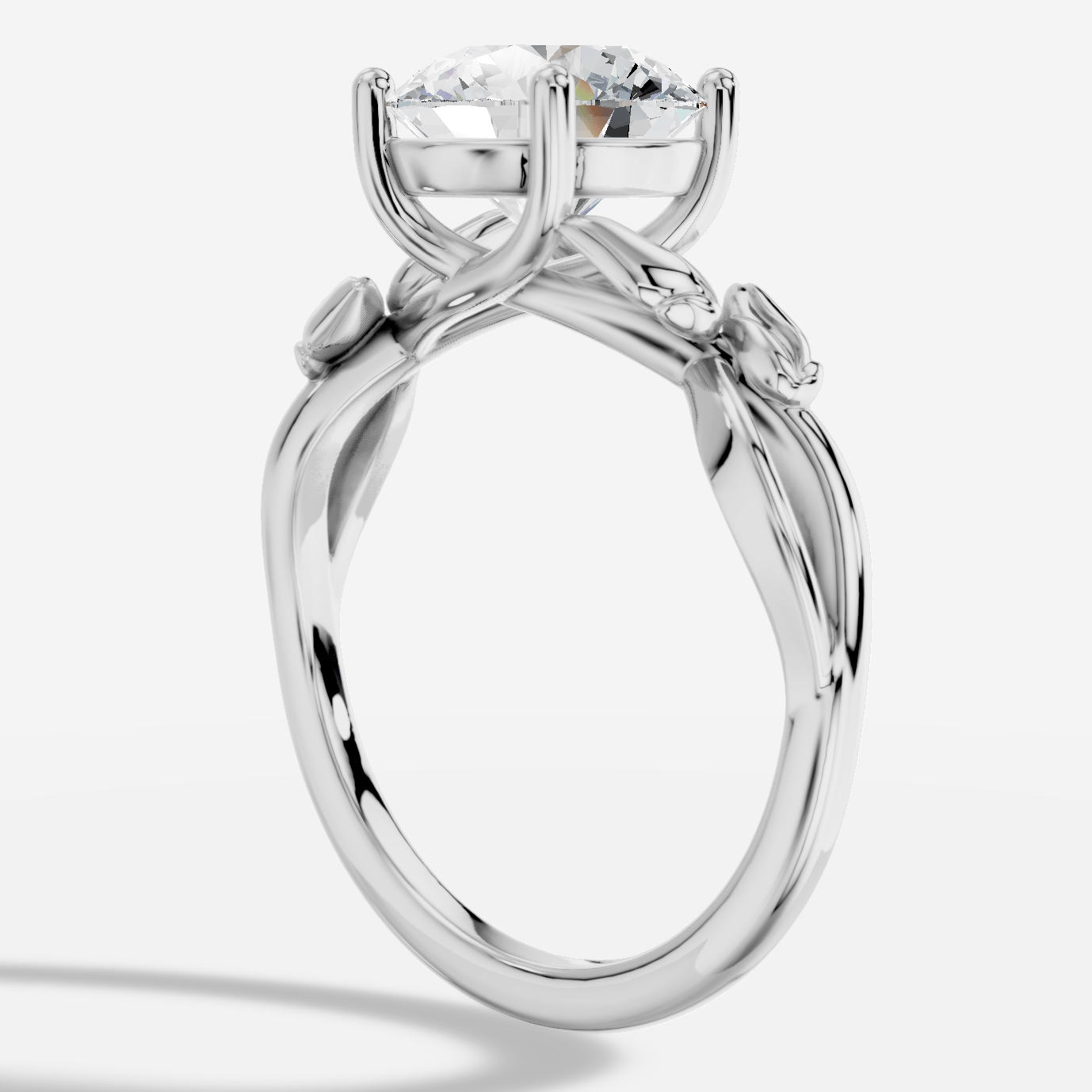 Dione Yuvarlak Kesim Laboratuvar Pırlanta Yüzük | X Diamond