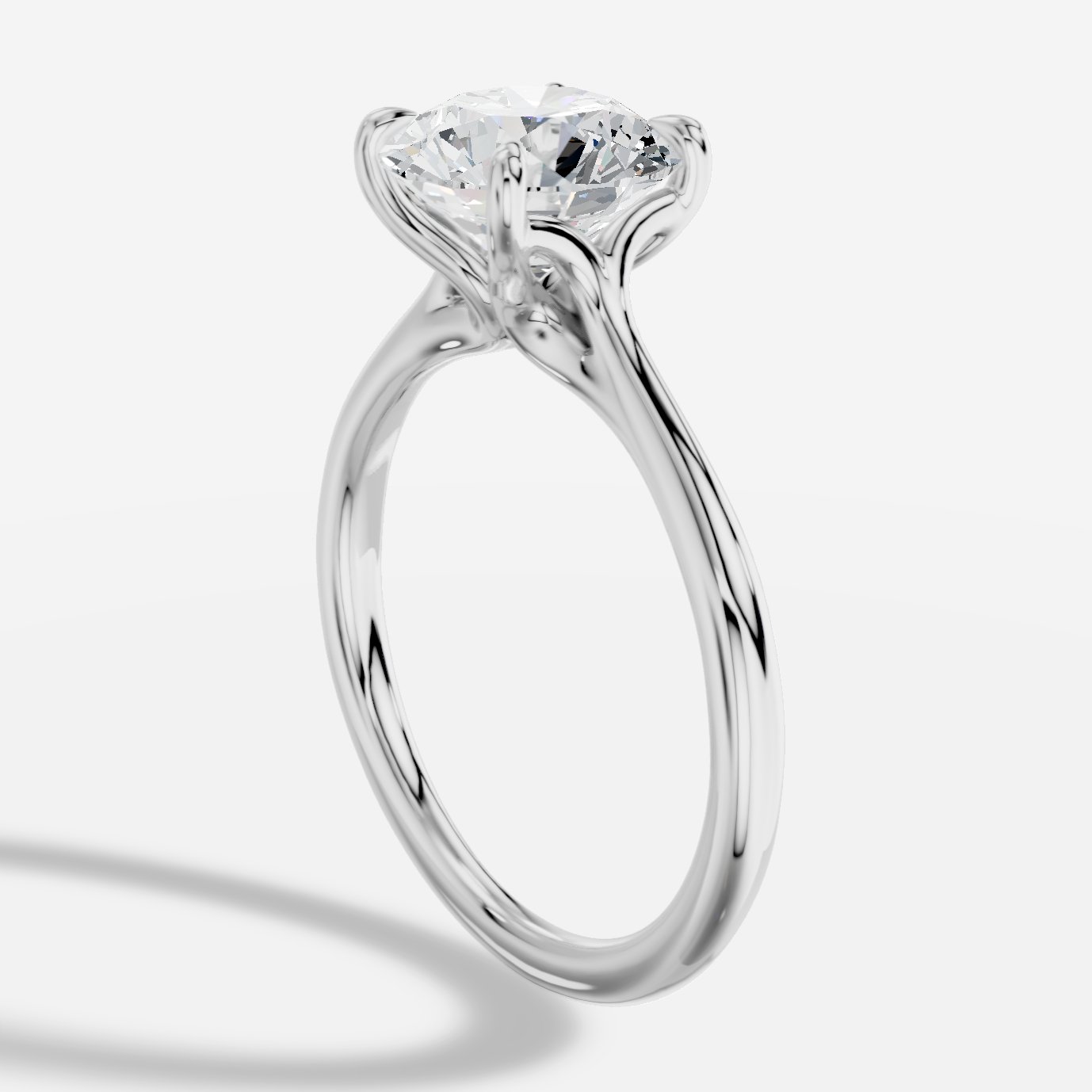 Elite Yuvarlak Kesim Laboratuvar Pırlanta Yüzük | X Diamond