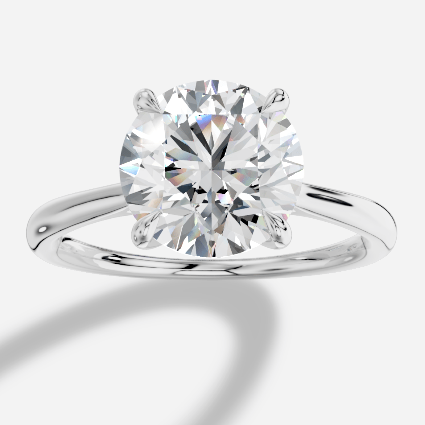 Elite Yuvarlak Kesim Laboratuvar Pırlanta Yüzük | X Diamond