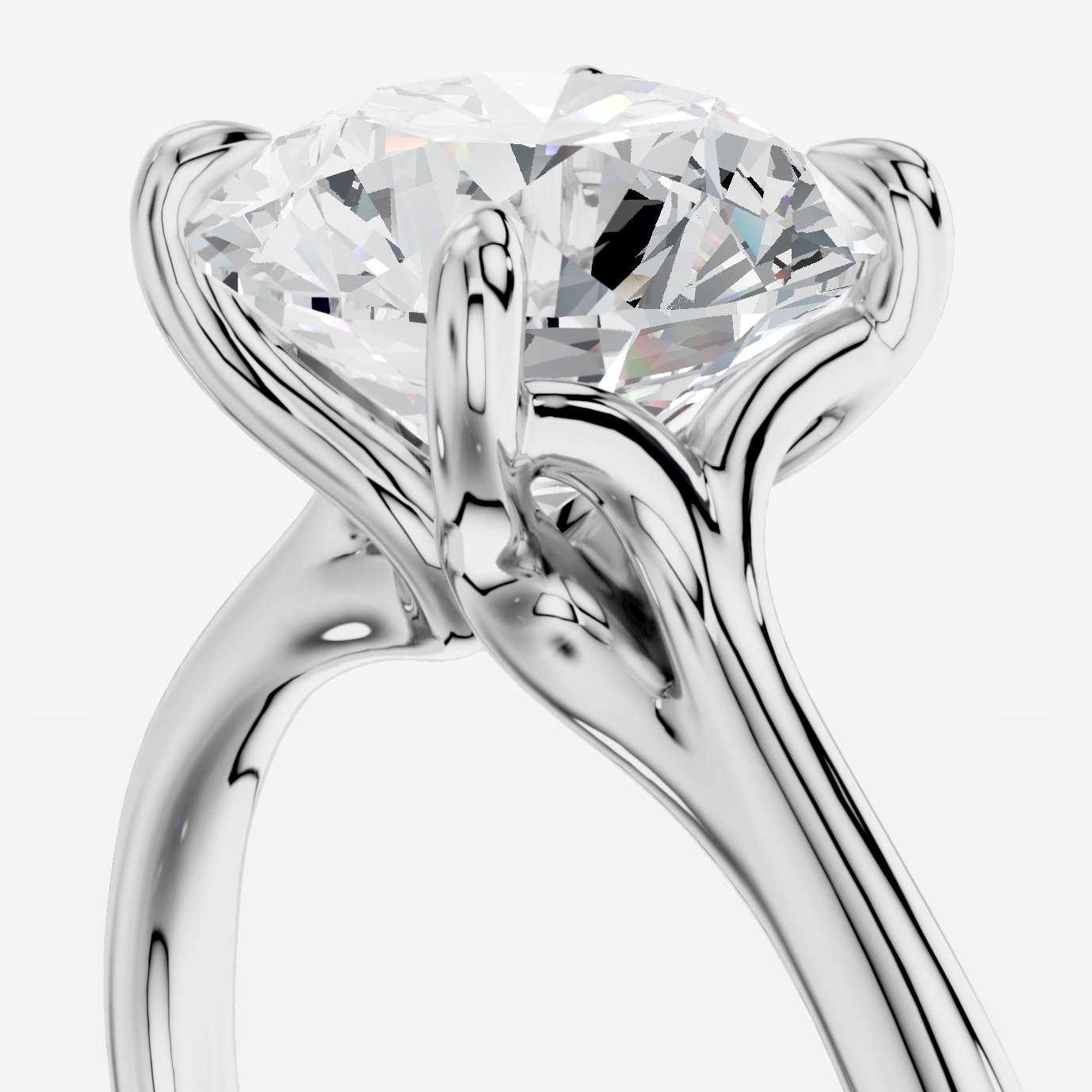 Elite Yuvarlak Kesim Laboratuvar Pırlanta Yüzük | X Diamond