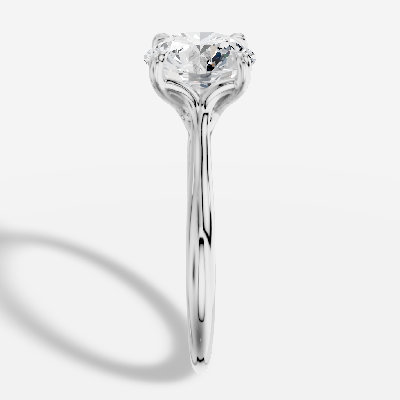 Elite Yuvarlak Kesim Laboratuvar Pırlanta Yüzük | X Diamond