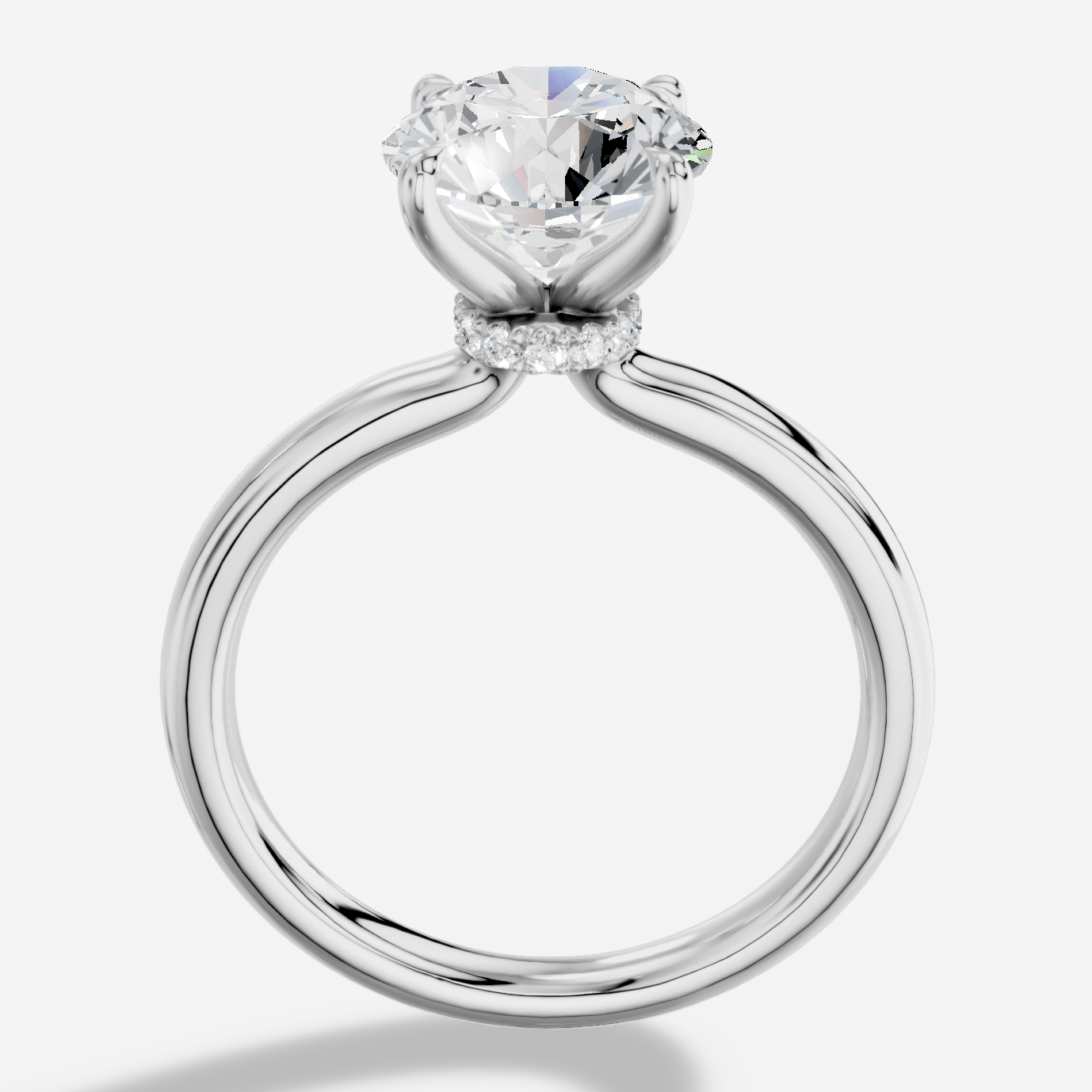 Elysium Yuvarlak Kesim Laboratuvar Pırlanta Yüzük | X Diamond