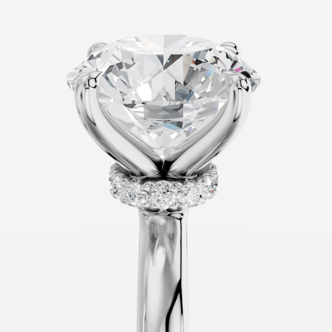 Elysium Yuvarlak Kesim Laboratuvar Pırlanta Yüzük | X Diamond