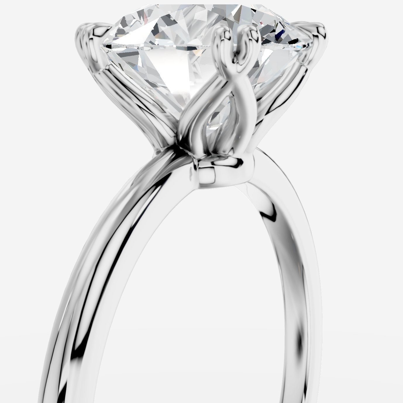 Gaia Yuvarlak Kesim Laboratuvar Pırlanta Yüzük | X Diamond