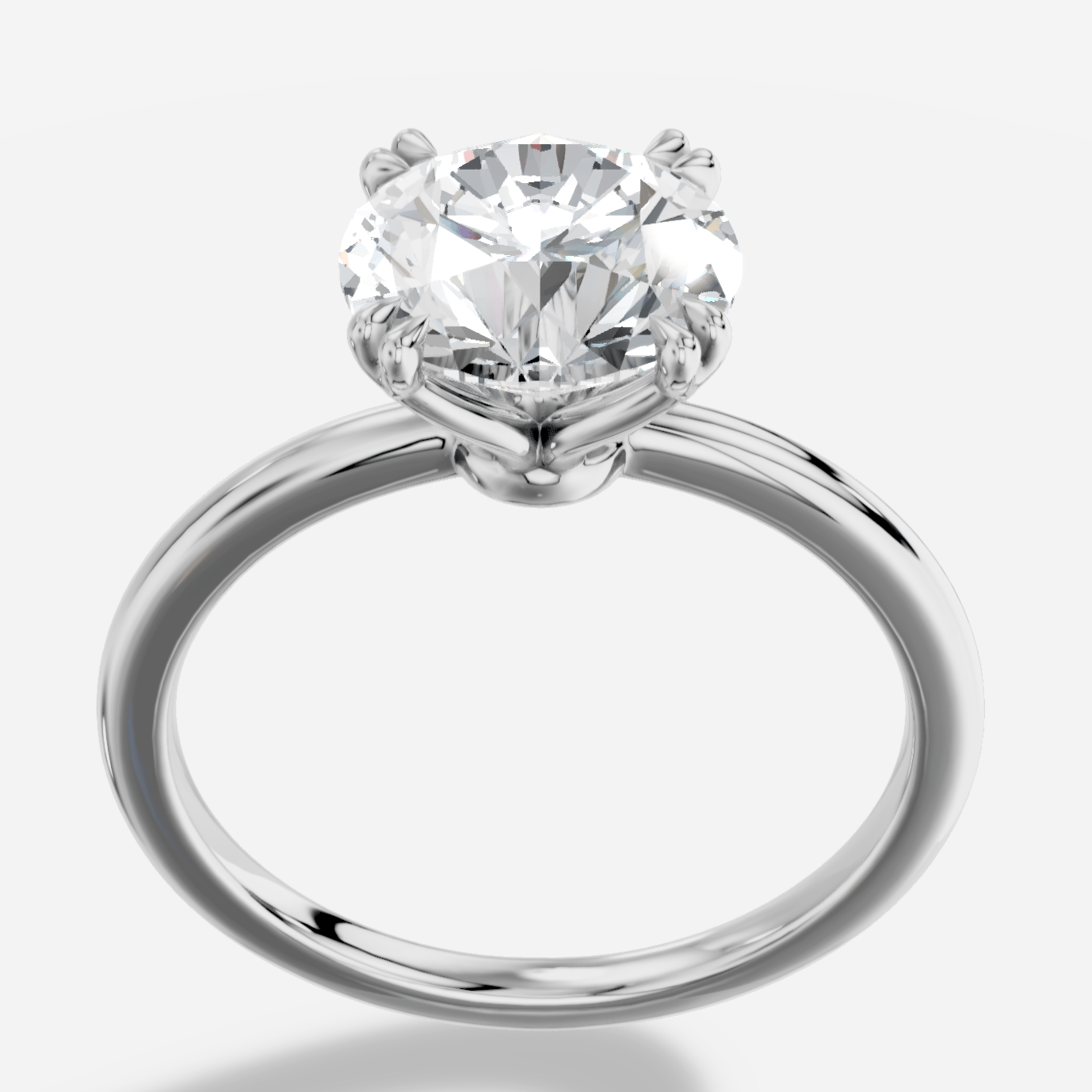 Gaia Yuvarlak Kesim Laboratuvar Pırlanta Yüzük | X Diamond
