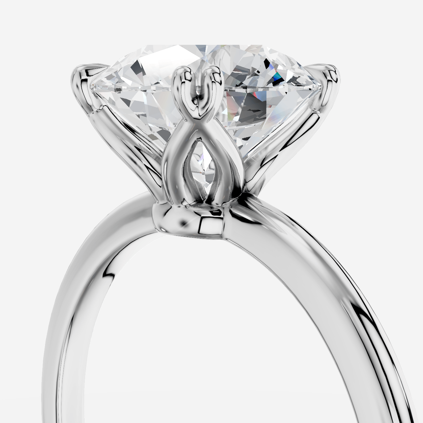 Gaia Yuvarlak Kesim Laboratuvar Pırlanta Yüzük | X Diamond