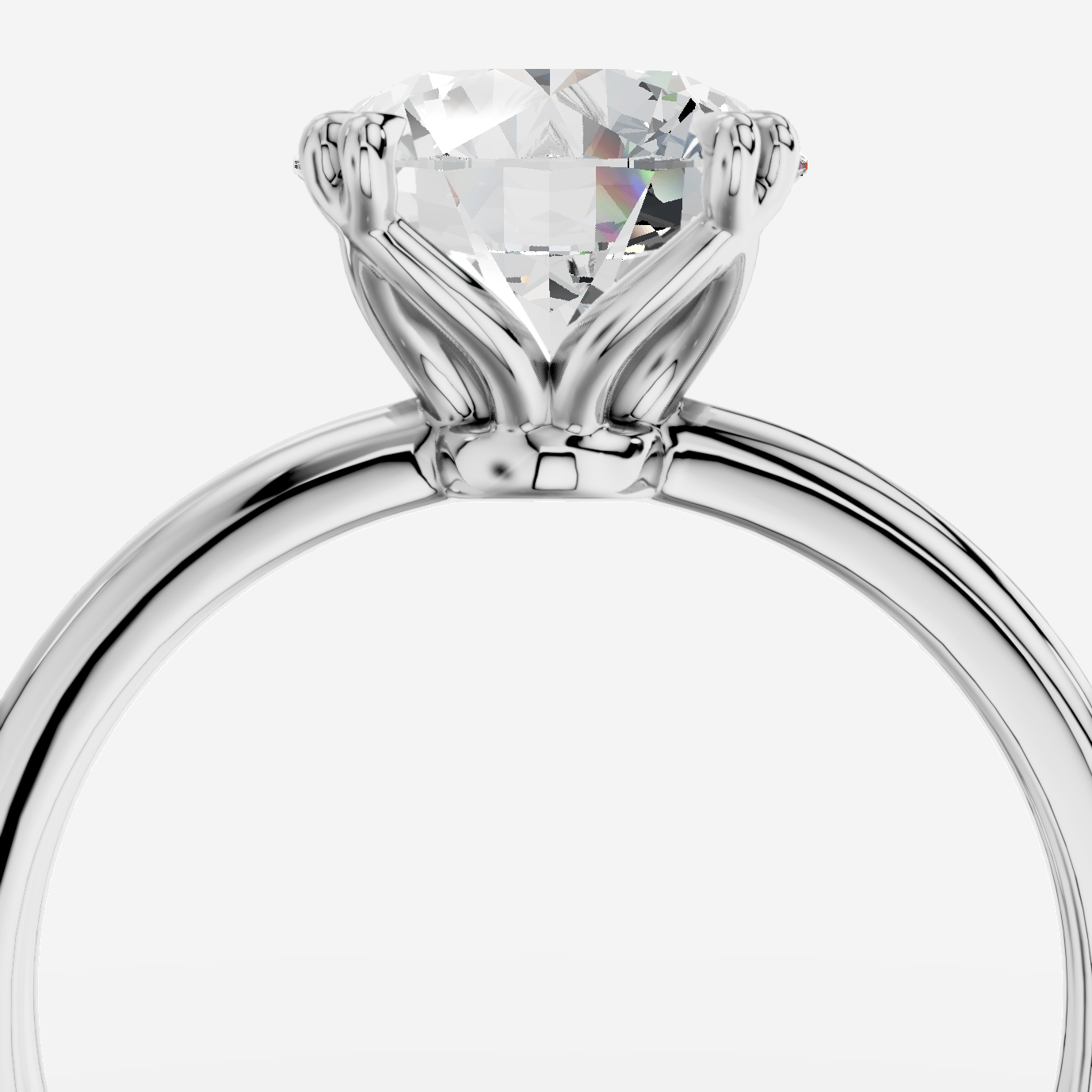 Gaia Yuvarlak Kesim Laboratuvar Pırlanta Yüzük | X Diamond