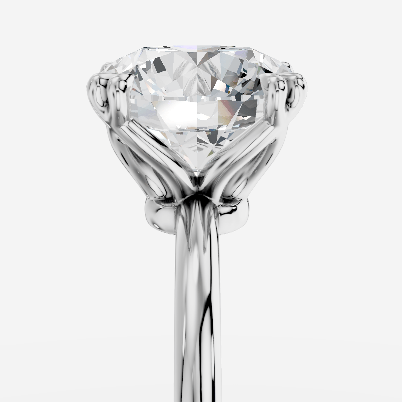 Gaia Yuvarlak Kesim Laboratuvar Pırlanta Yüzük | X Diamond