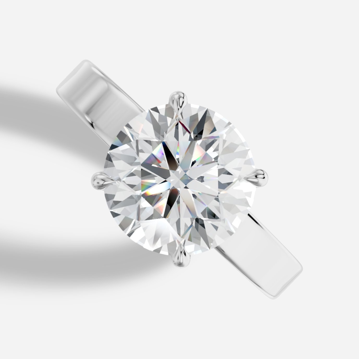 Hathor Yuvarlak Kesim Laboratuvar Pırlanta Yüzük | X Diamond