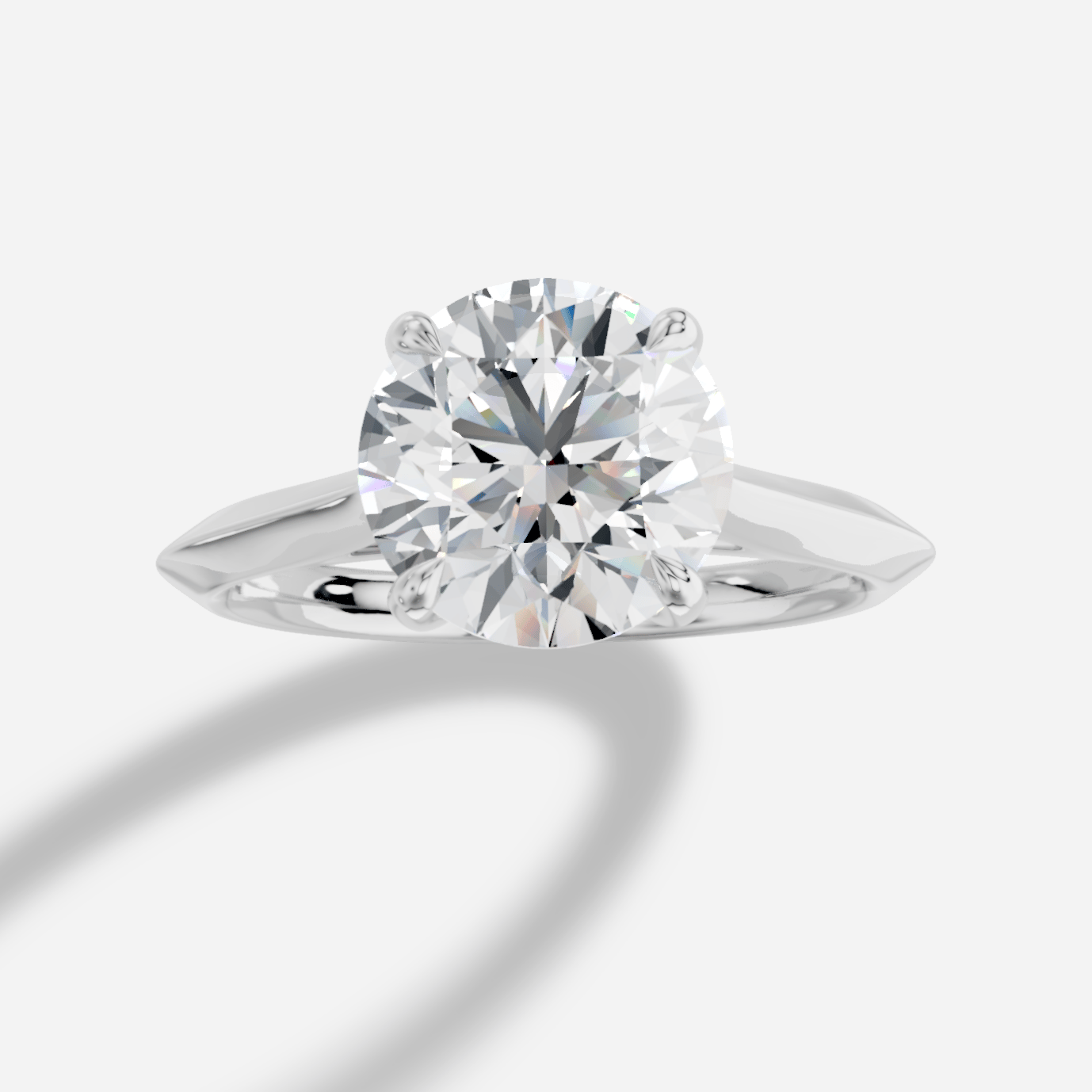 Helia Yuvarlak Kesim Laboratuvar Pırlanta Yüzük | X Diamond