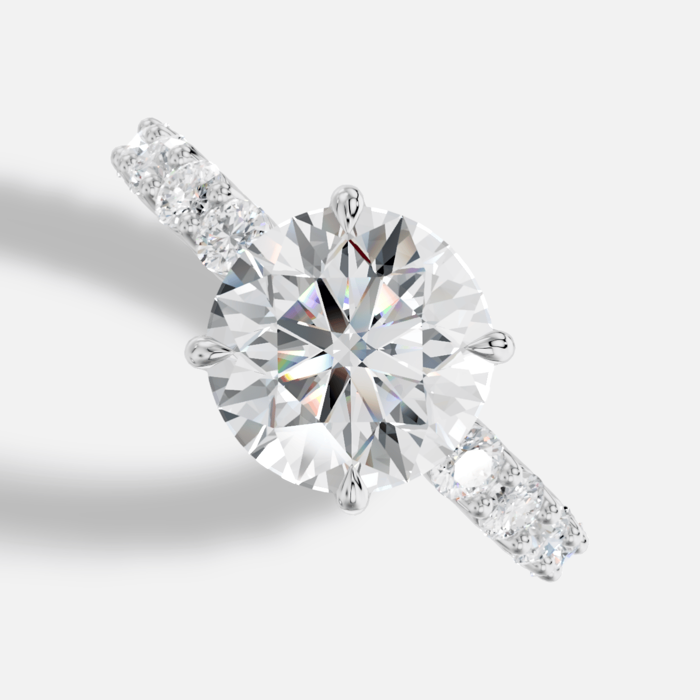 Imperial Yuvarlak Kesim Exclusive Laboratuvar Pırlanta Yüzük | X Diamond