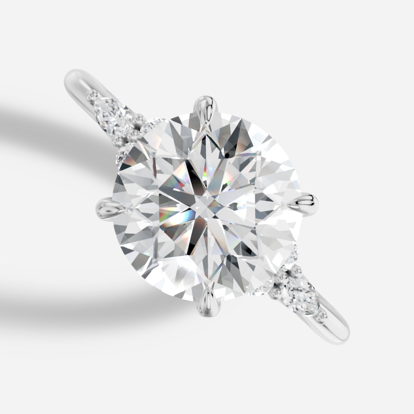 Liora Yuvarlak Kesim Exclusive Laboratuvar Pırlanta Yüzük | X Diamond