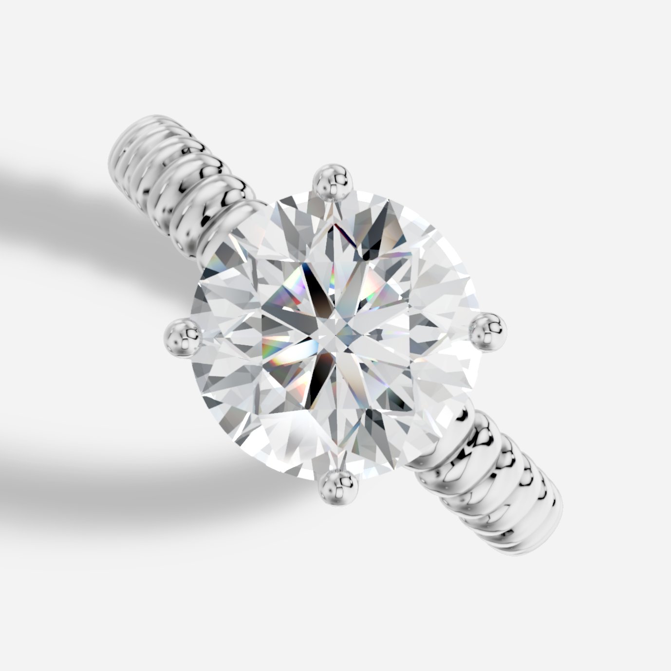 Orbia Yuvarlak Kesim Laboratuvar Pırlanta Yüzük | X Diamond