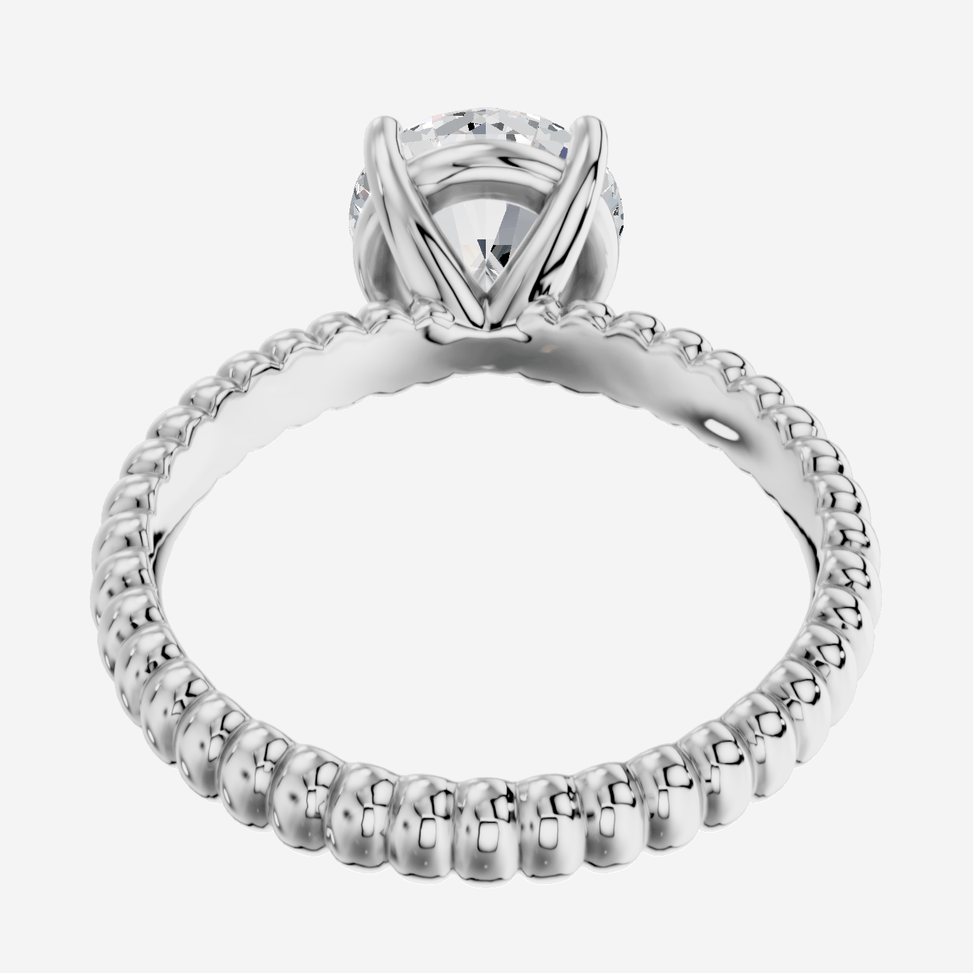 Orbia Yuvarlak Kesim Laboratuvar Pırlanta Yüzük | X Diamond