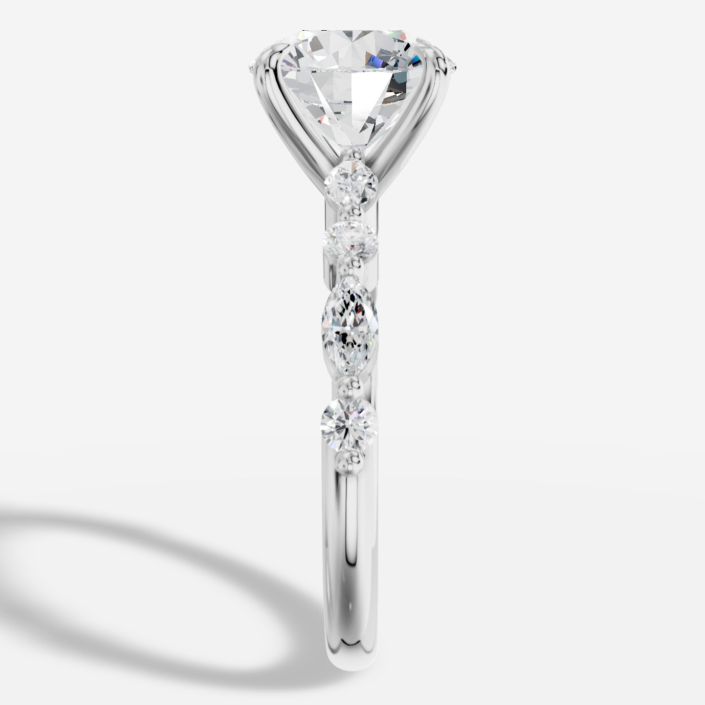 Royelle Yuvarlak Kesim Exclusive Laboratuvar Pırlanta Yüzük | X Diamond