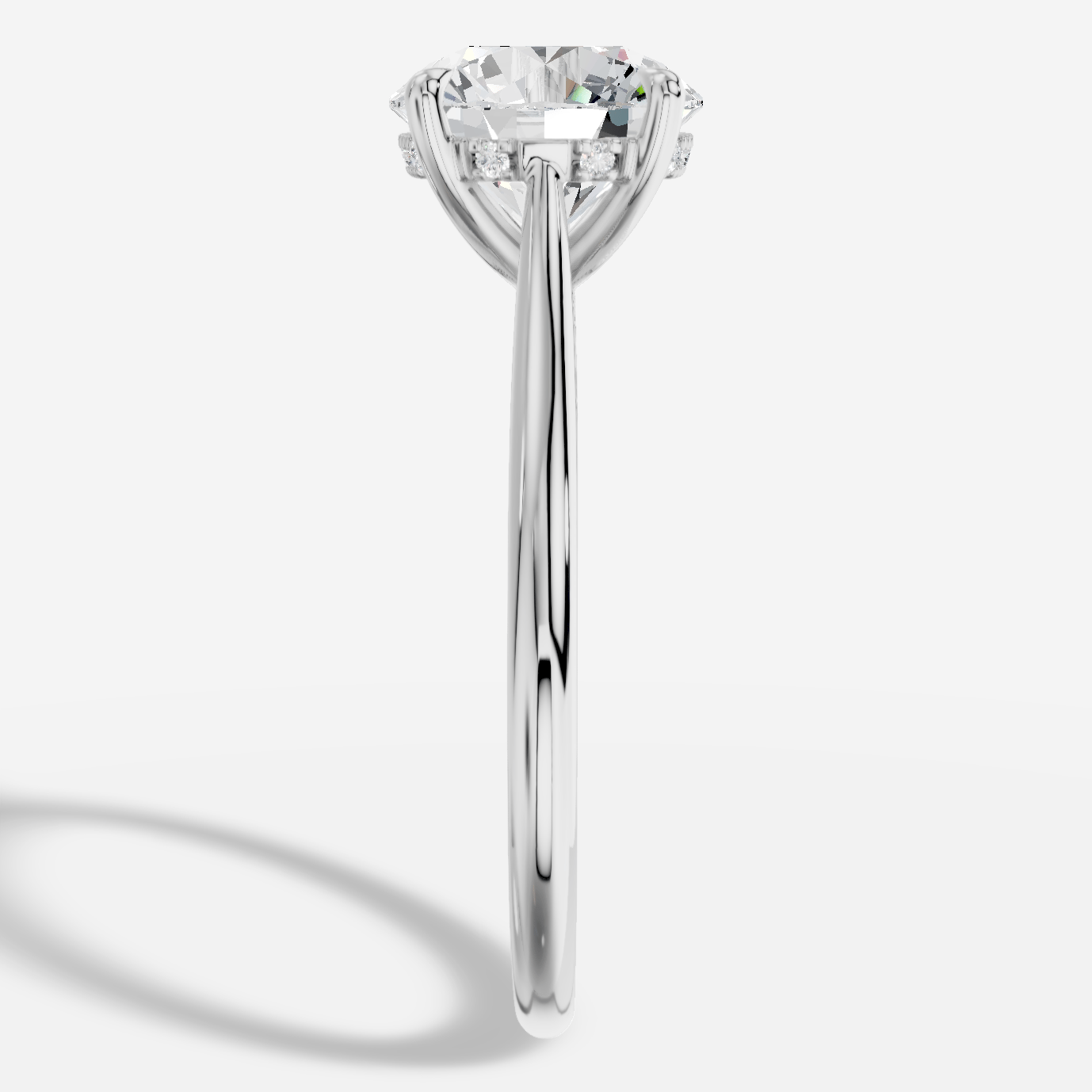 Secret Yuvarlak Kesim Laboratuvar Pırlanta Yüzük | X Diamond