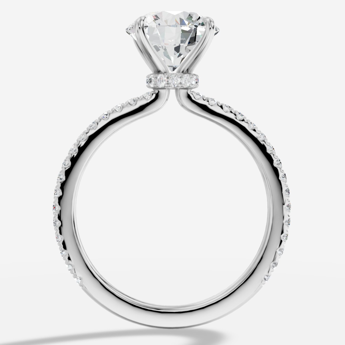 Selene Yuvarlak Kesim Laboratuvar Pırlanta Yüzük | X Diamond