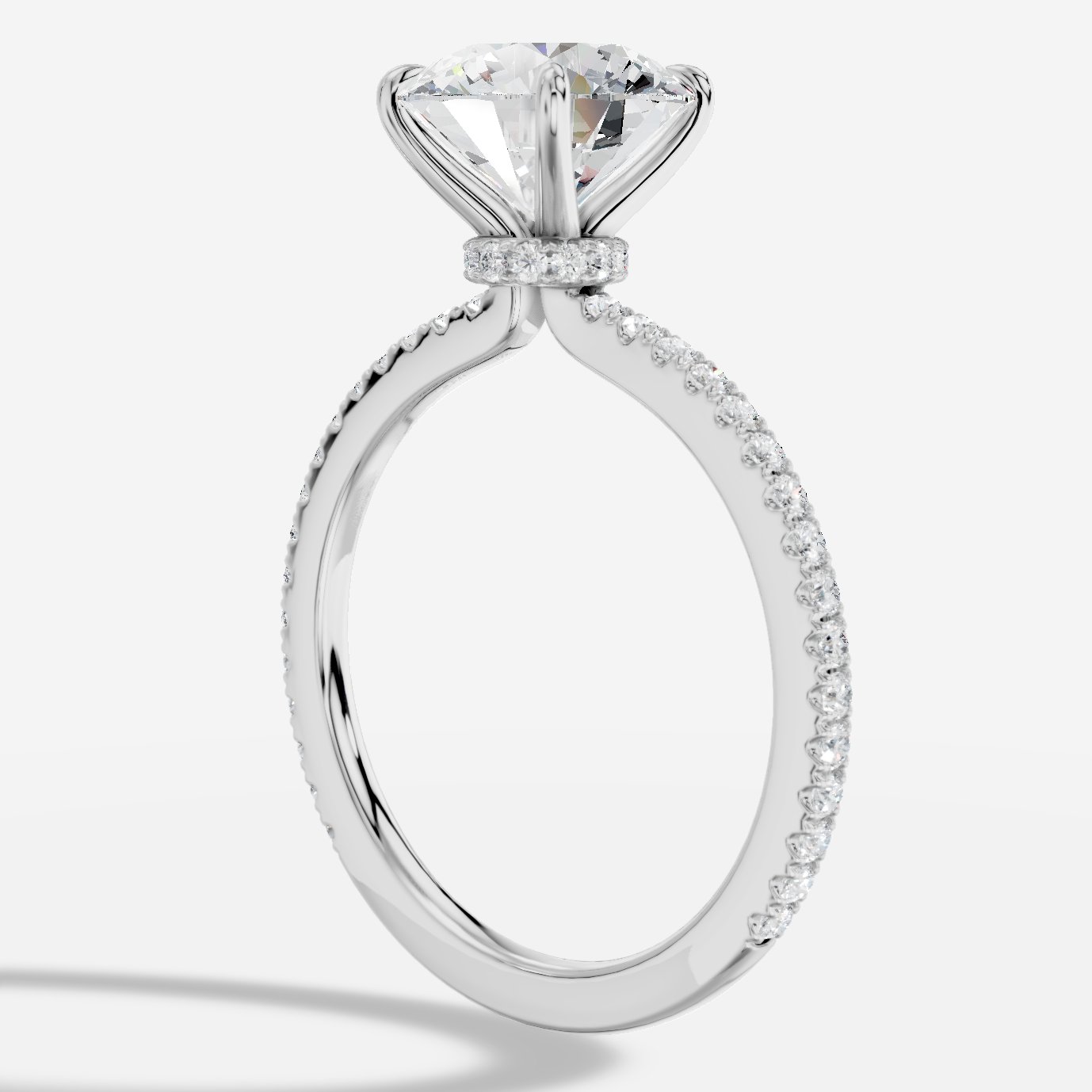 Selene Yuvarlak Kesim Laboratuvar Pırlanta Yüzük | X Diamond