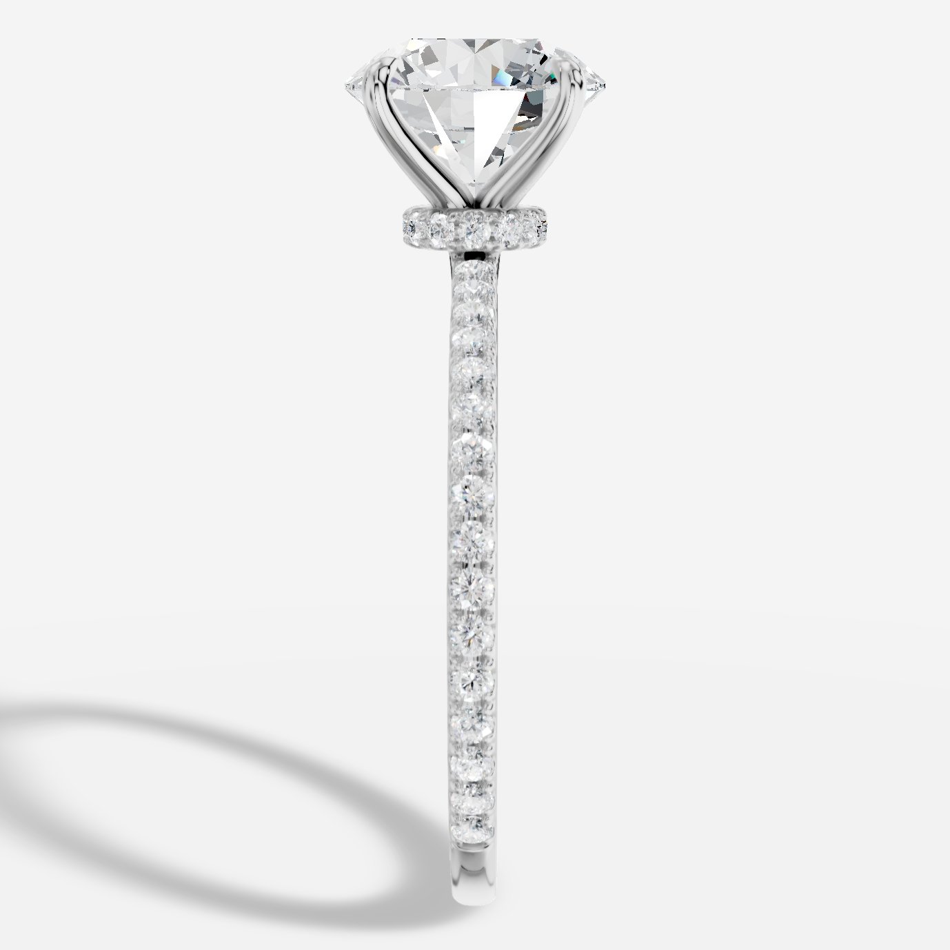 Selene Yuvarlak Kesim Laboratuvar Pırlanta Yüzük | X Diamond