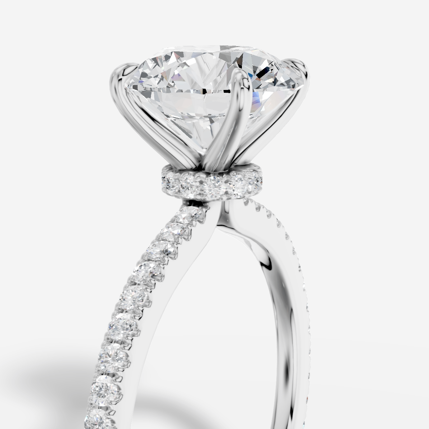 Selene Yuvarlak Kesim Laboratuvar Pırlanta Yüzük | X Diamond