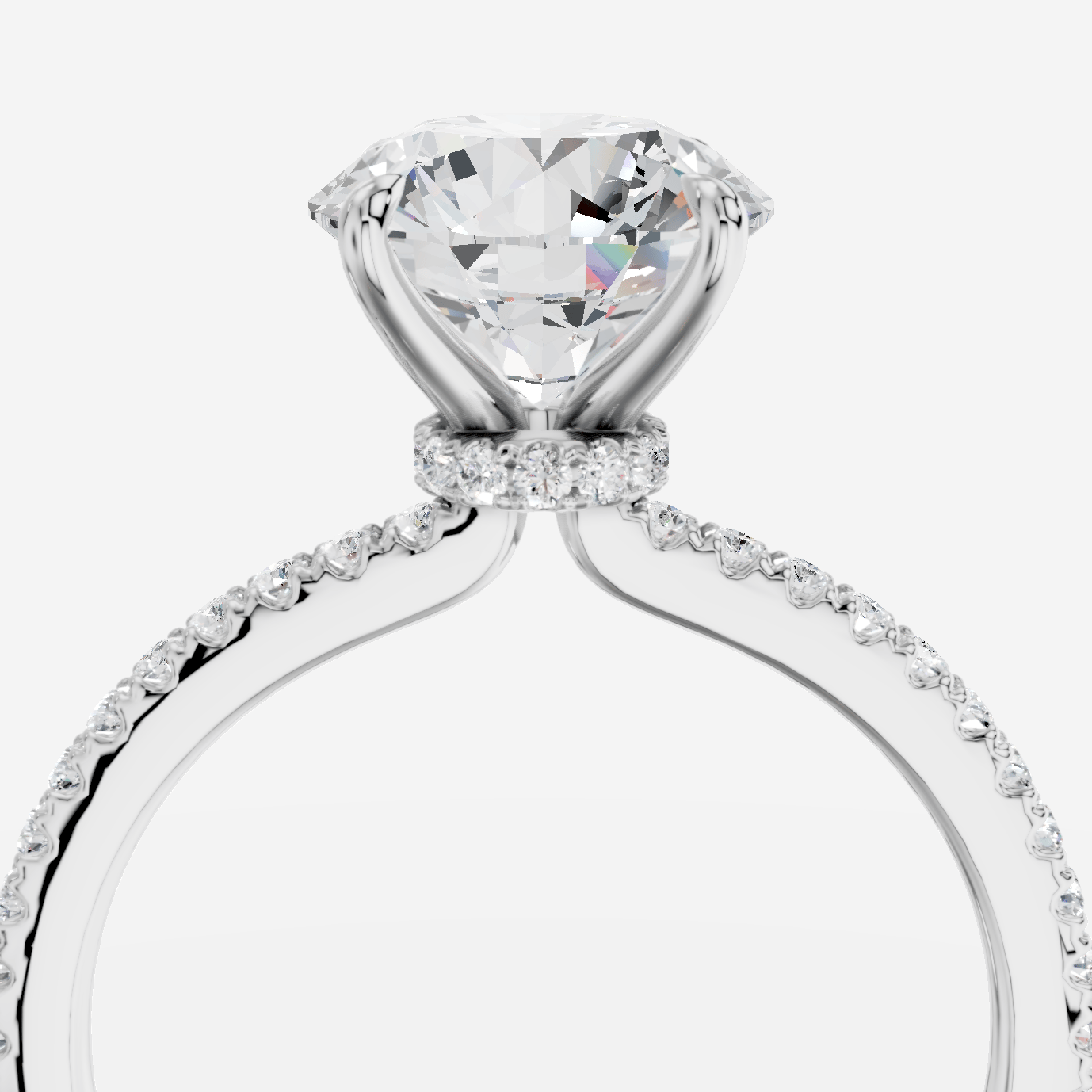 Selene Yuvarlak Kesim Laboratuvar Pırlanta Yüzük | X Diamond